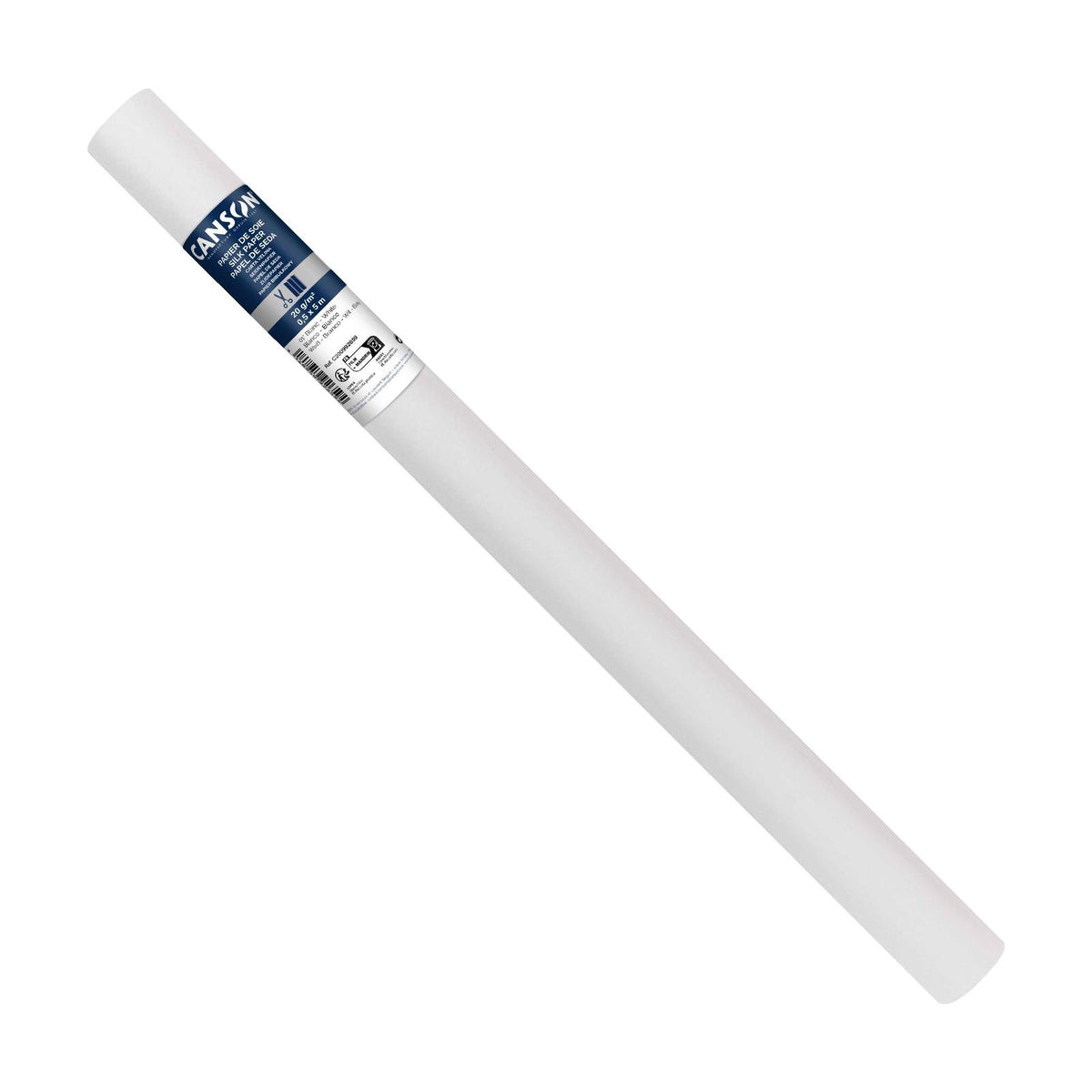 Hedvábný papír CANSON v roli - 50 x 500 cm, 20 g – Bílá