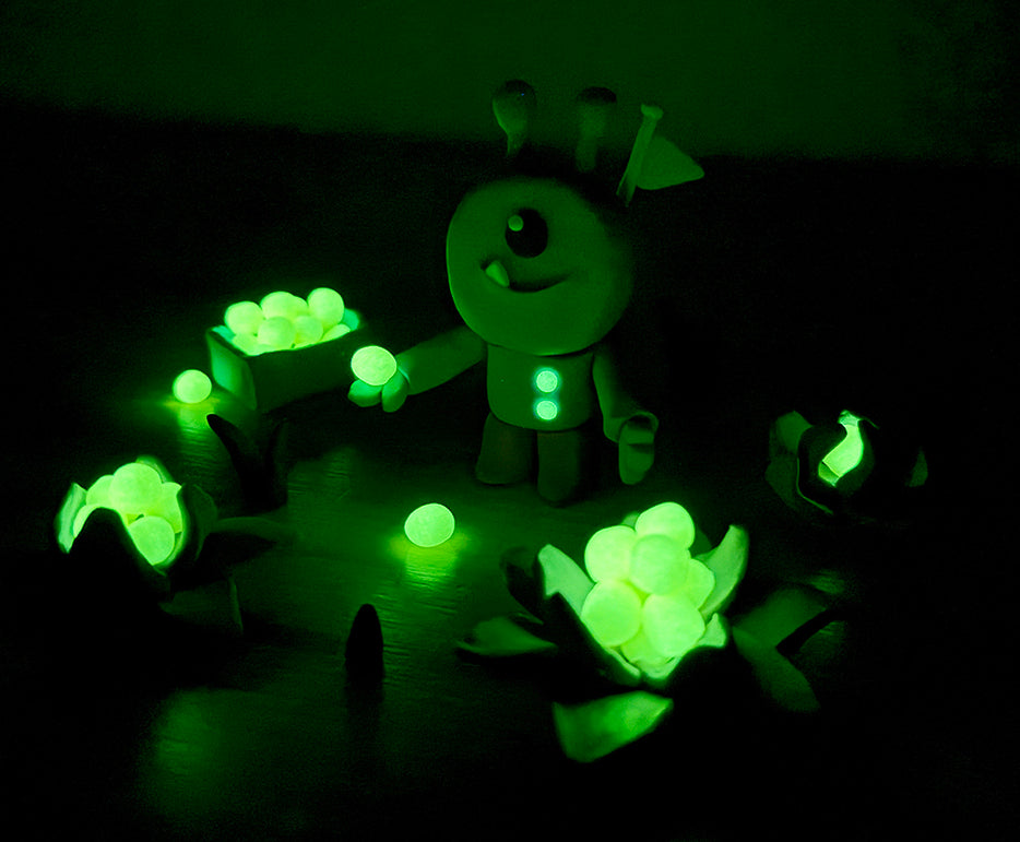 JOVI Glow přírodní plastelína 10 x 15 g – 8 barev + 2 svítící ve tmě