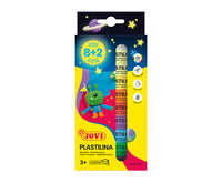 JOVI Glow přírodní plastelína 10 x 15 g – 8 barev + 2 svítící ve tmě