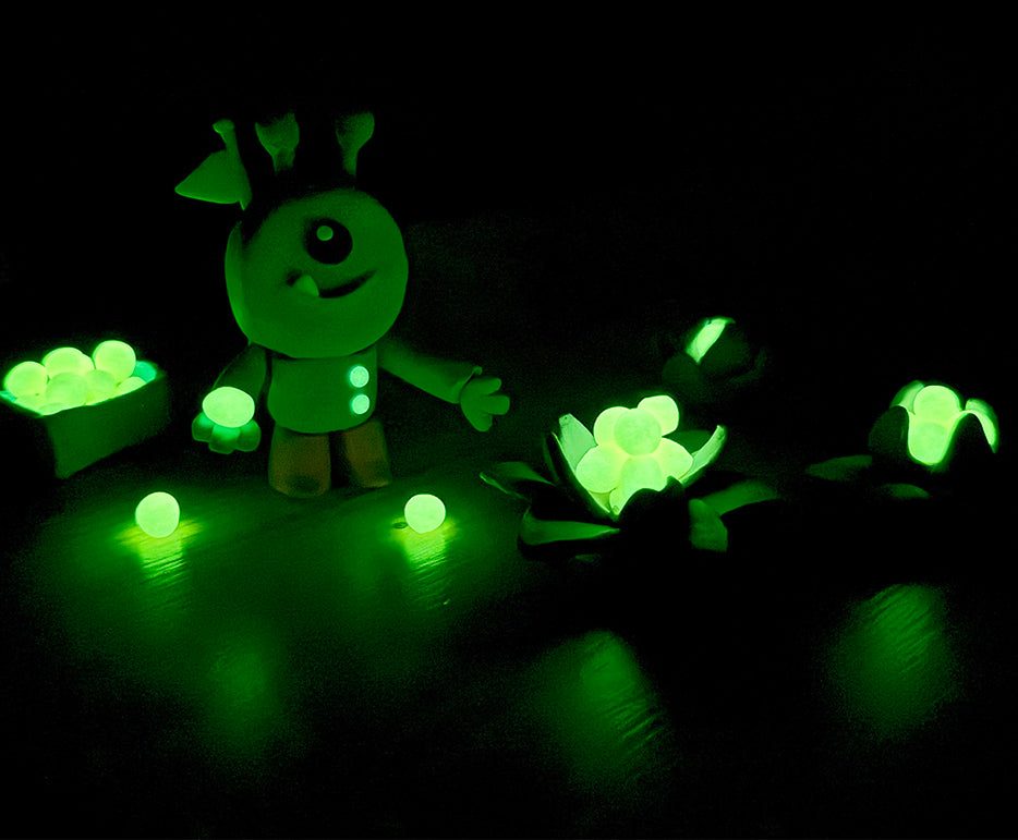 JOVI Glow přírodní plastelína 10 x 15 g – 8 barev + 2 svítící ve tmě