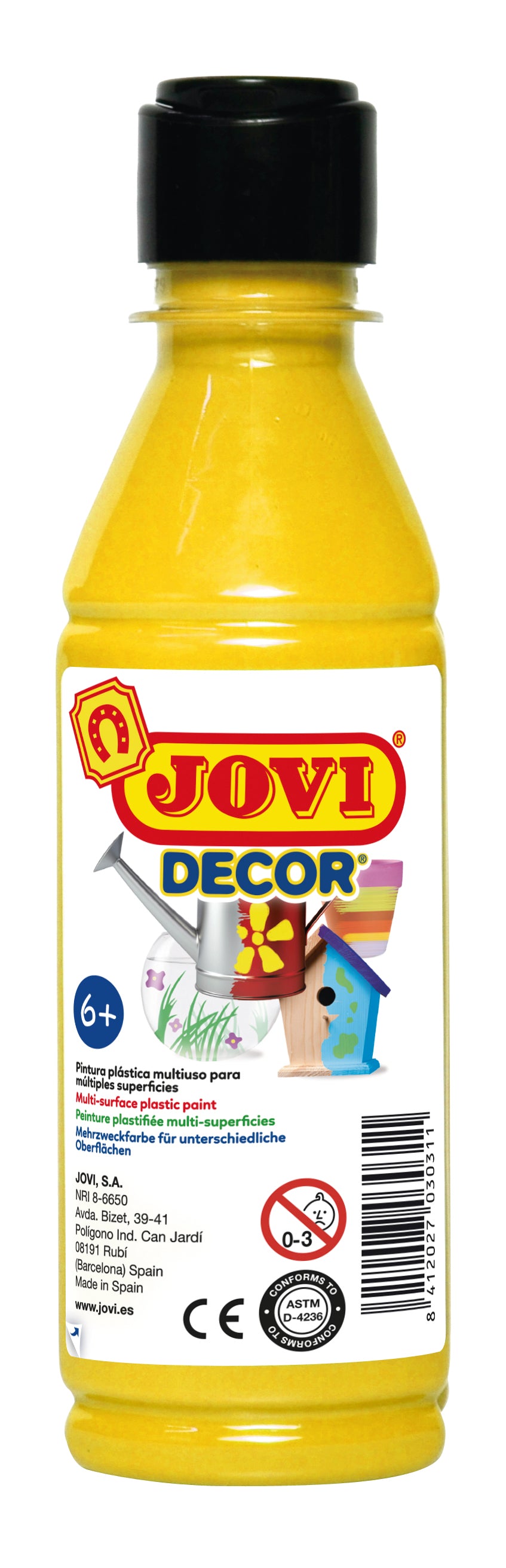JOVI Jovidecor akrylová barva 250 ml – žlutá