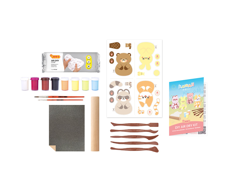 Modelovací sada Jovi Kawaii Kraft Zvířátka – 23 ks