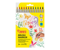 JOVI Lettering akvarelové fixy se štětcovým hrotem 12 ks