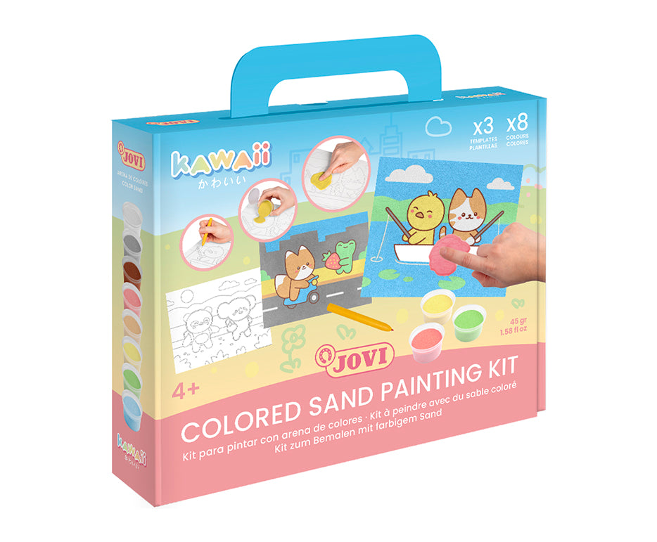 JOVI Play&Fun Kawaii sada na malování pískem – 12 ks