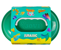 JOVI Play&Fun přírodní plastelína v kufříku Jurassic – sada s příslušenstvím