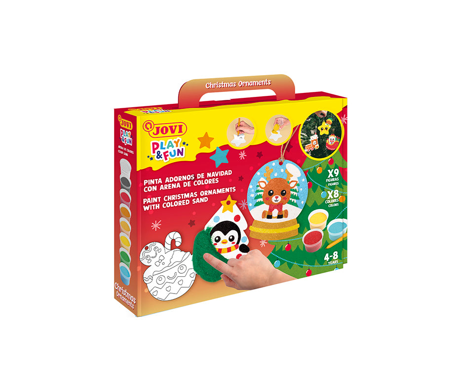 JOVI Play&Fun sada pro malování pískem Christmas Ornaments - 12 ks