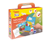 JOVI Play&Fun sada na malování pískem Transport 12 ks