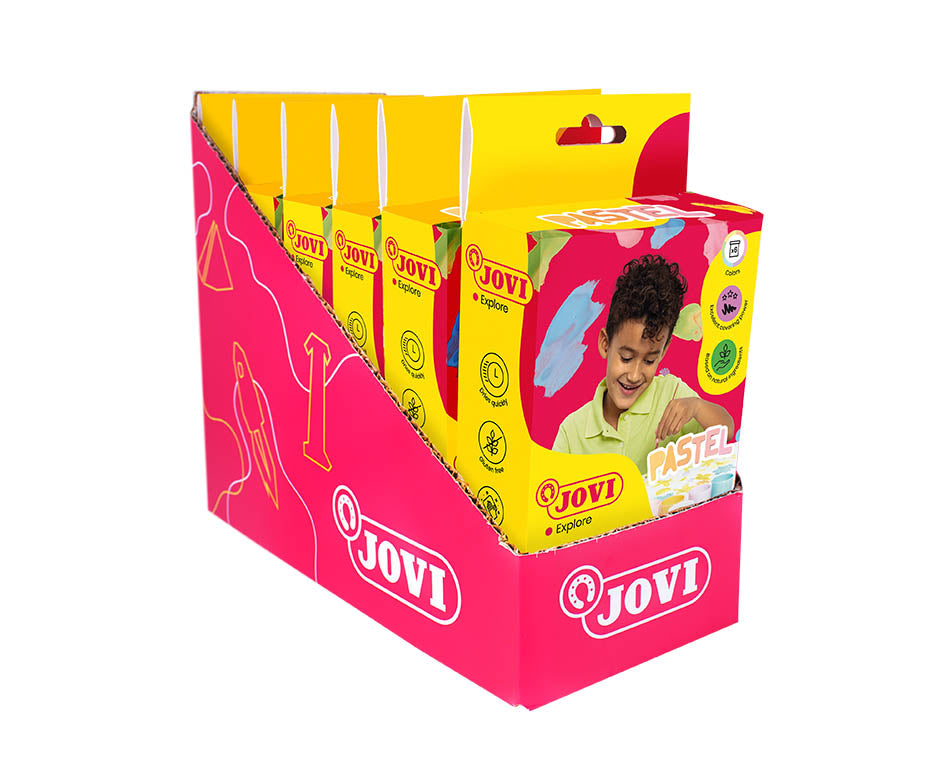 JOVI Premium pastelové temperové barvy 6 x 35 ml se štětcem
