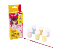 Pastelové temperové barvy JOVI Premium 6 x 15 ml se štětcem