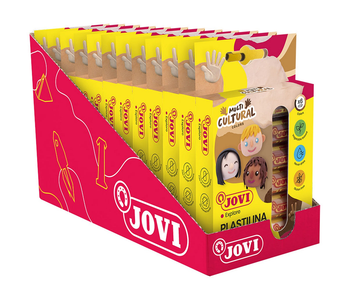 JOVI přírodní plastelína odstíny pleti 6 x 15 g