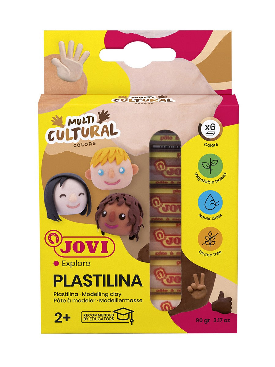 JOVI přírodní plastelína odstíny pleti 6 x 15 g