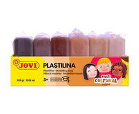 JOVI přírodní plastelína odstíny pleti 6 x 50 g
