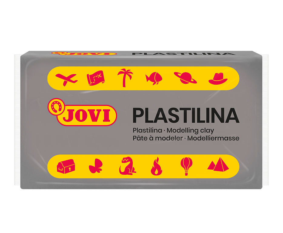 JOVI přírodní plastelína 50 g - šedá