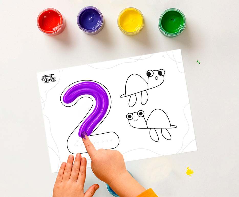 Jovi sada prstových barev My First první čísla – 11 ks