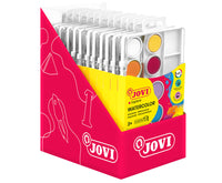JOVI vodové barvy ø 22 mm – 12 ks se štětcem