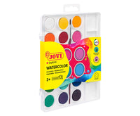 JOVI vodové barvy v tabletách 22 mm - 18 ks se štětcem