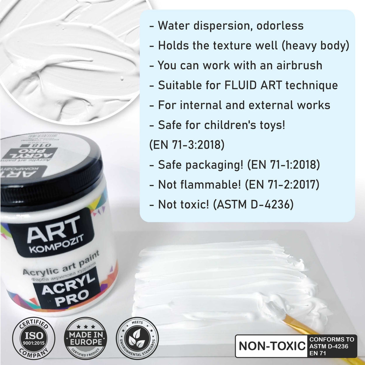 Akrylová barva ACRYL PRO ART Kompozit 430 ml
