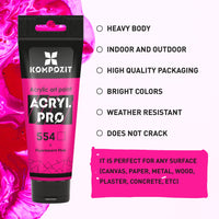 Fluorescenční akrylová barva ACRYL PRO ART Kompozit 75 ml