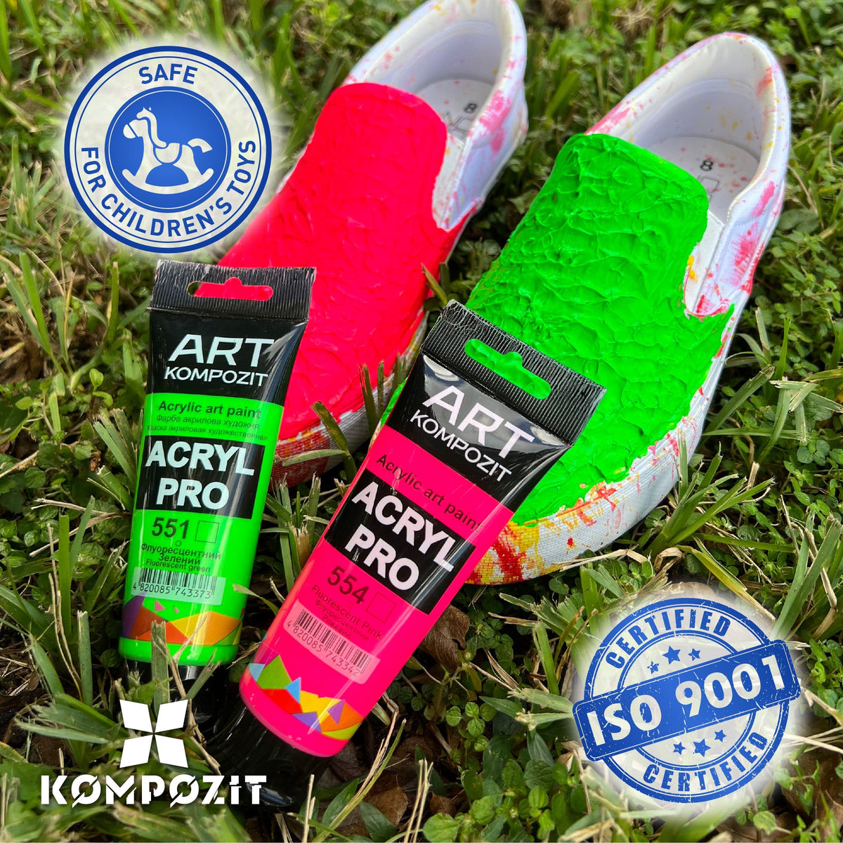 Fluorescenční akrylová barva ACRYL PRO ART Kompozit 75 ml