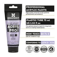 Pastelová akrylová barva ACRYL PRO ART Kompozit 75 ml