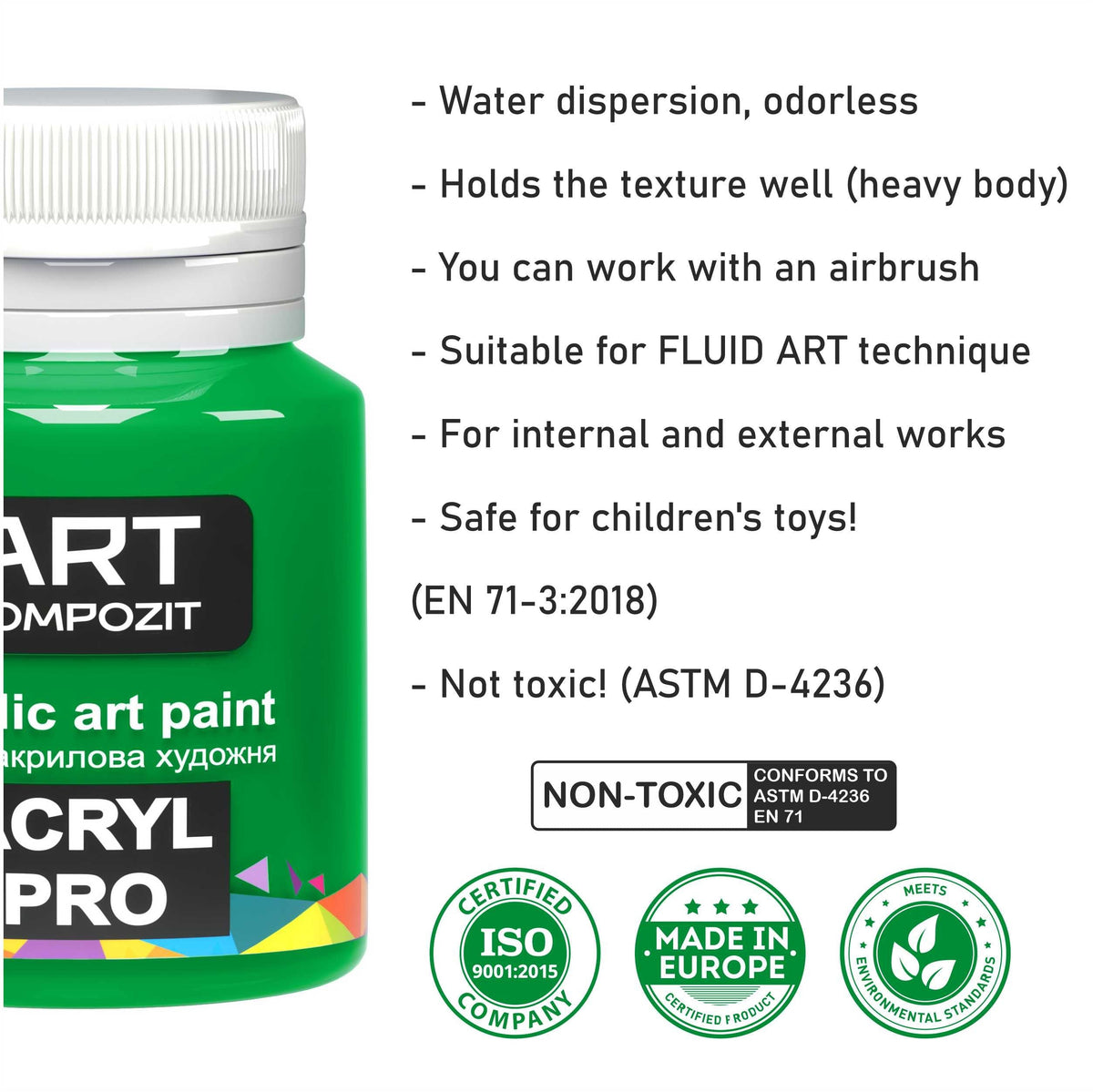 Sada akrylových barev ACRYL PRO Kompozit