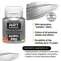 Sada metalických akrylových barev ACRYL PRO Kompozit 9x20 ml