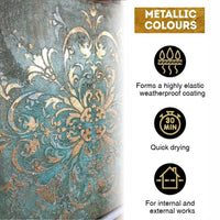 Sada metalických akrylových barev ACRYL PRO Kompozit 9x20 ml
