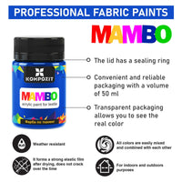 MAMBO Akrylová barva na textil a kůži 50 ml