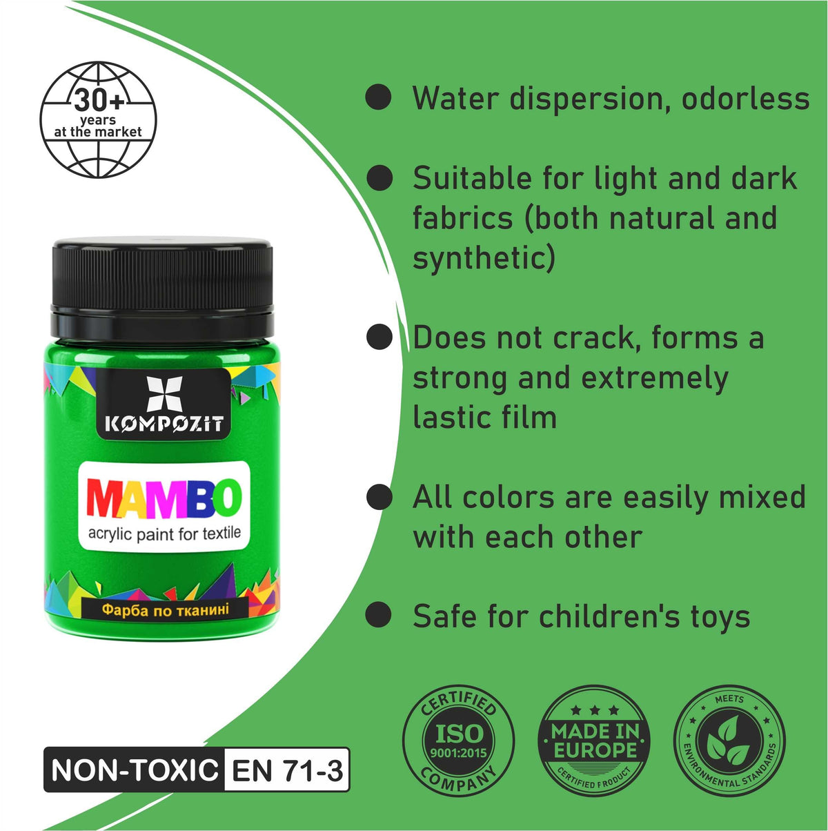 MAMBO Akrylová barva na textil a kůži 50 ml