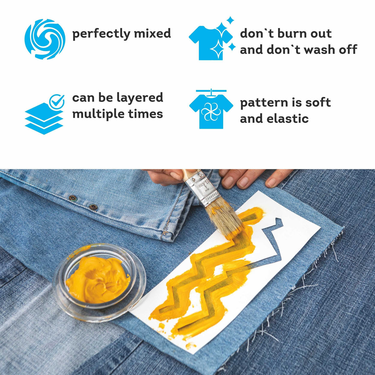 MAMBO Akrylová barva na textil a kůži 50 ml