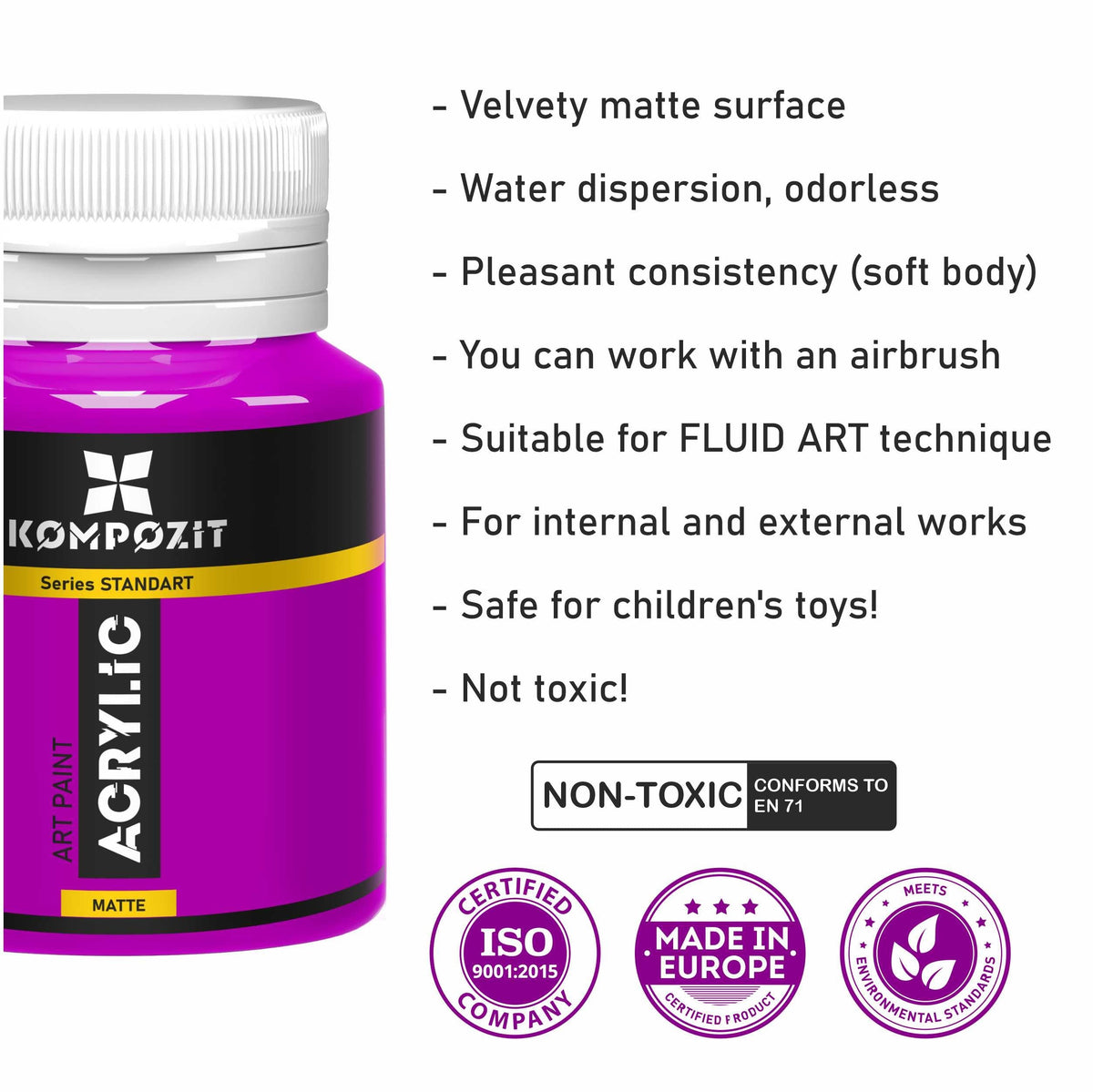 Akrylová barva STANDART Kompozit Fluorescent 20 ml