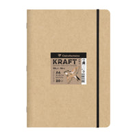 Kraftový blok CLAIREFONTAINE 115 g/m² – A5 – A4, 20 listů
