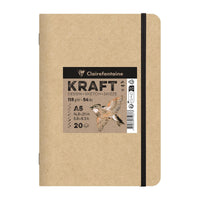 Kraftový blok CLAIREFONTAINE 115 g/m² – A5 – A4, 20 listů