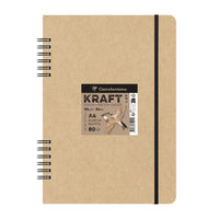 Kraftový skicovací blok CLAIREFONTAINE 115 g/m² A5 – A4 - 80 listů
