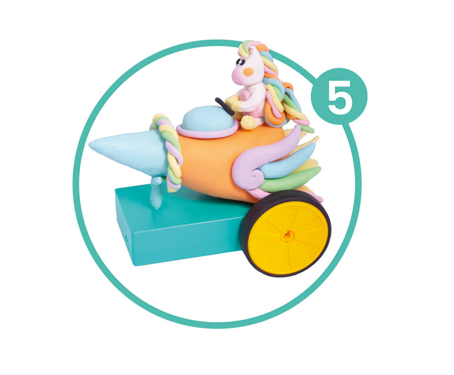 Kreativní modelovací sada JOVI Tech Crazy Cars Fantazie 14 ks