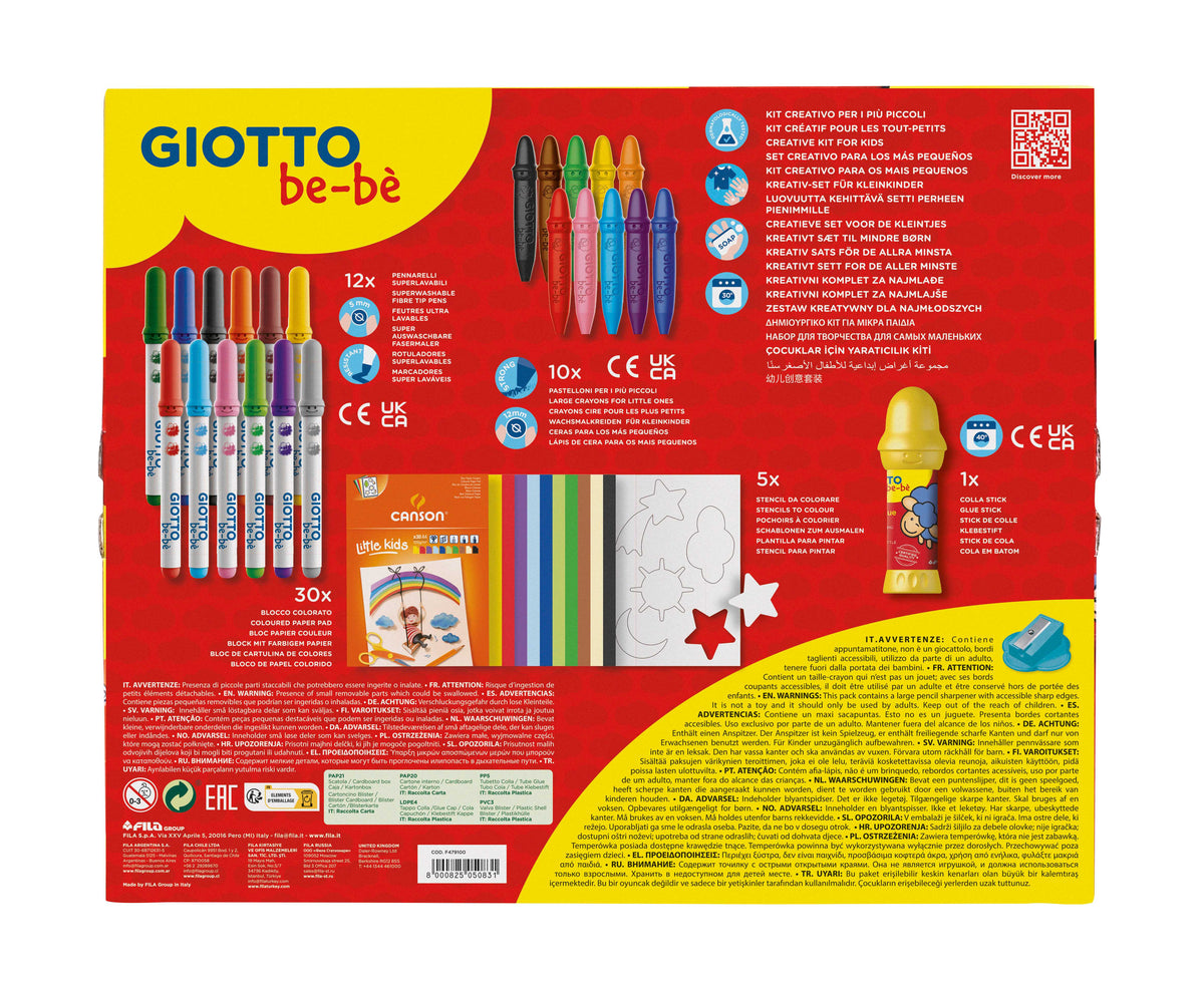 Kreativní sada na tvoření GIOTTO be-bè Little Creations 58 ks