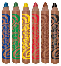 Kulaté pastelky Colorino JUMBO s ořezávátkem – 6 barev