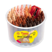 Kulaté voskovky JOVI Jumbo odstíny pleti - sada 60 ks s ořezávátkem