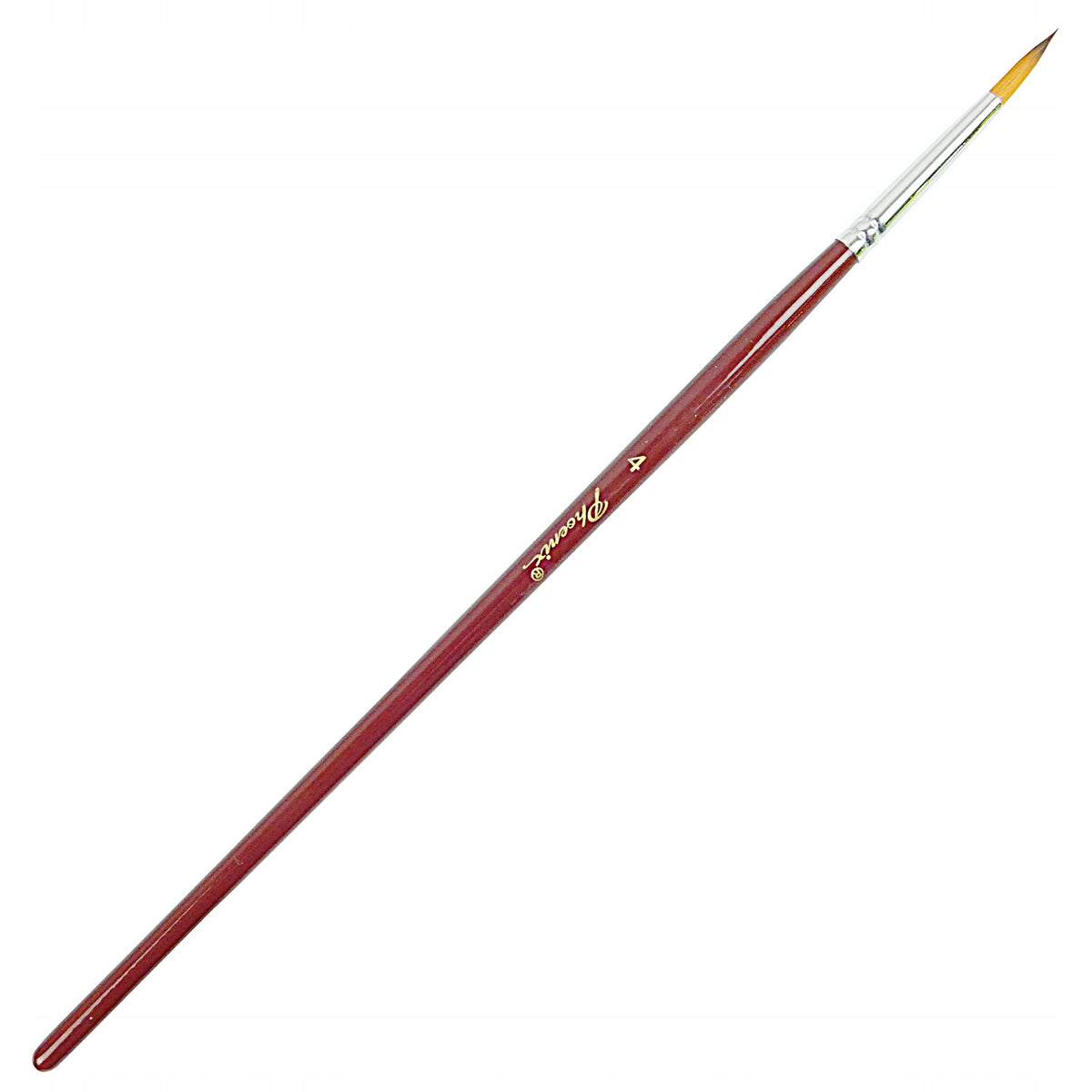 Kulatý štětec Phoenix 6604RS, syntetický, velikosti 0–16 – 4#