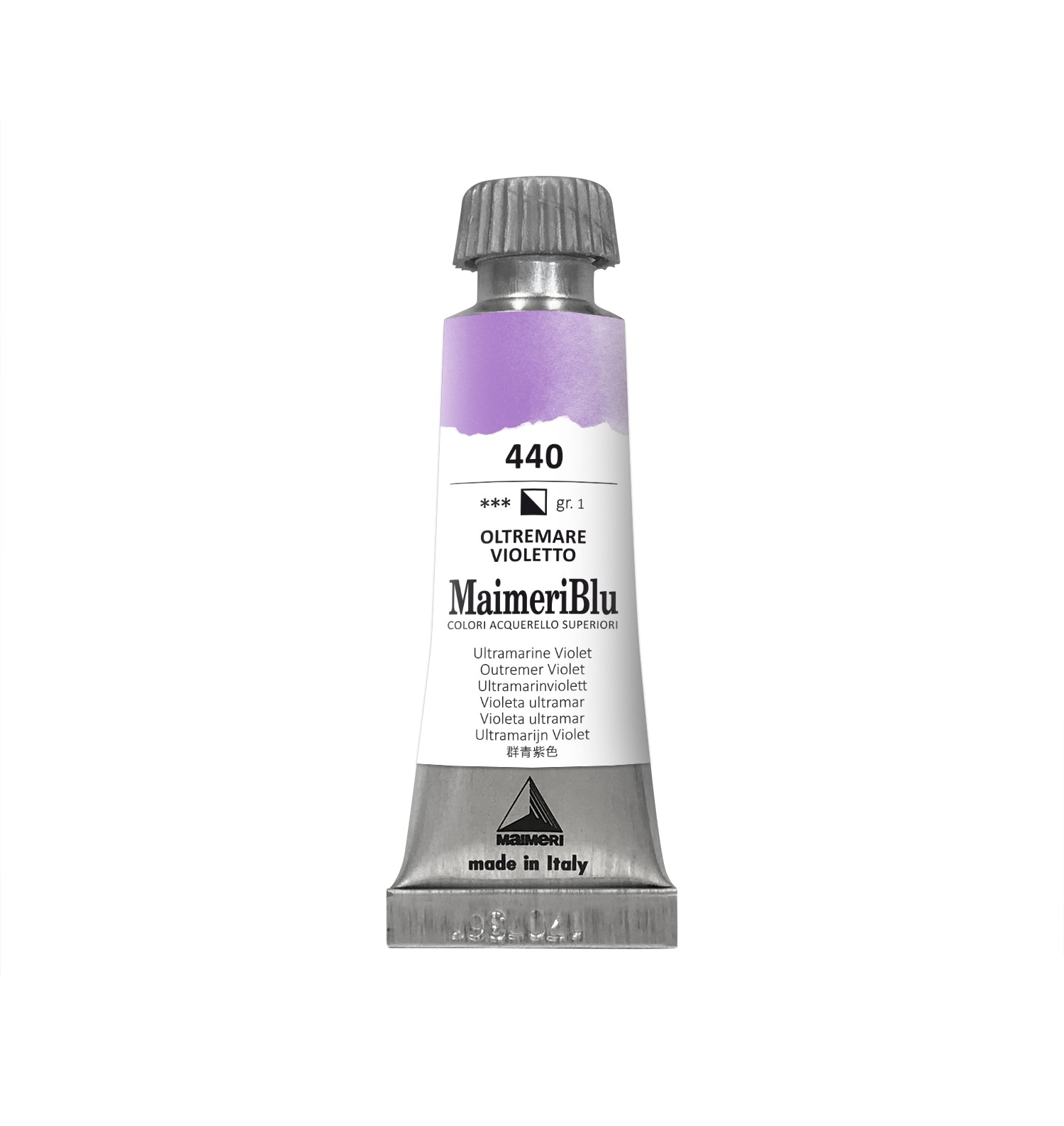 Profesionální akvarelová barva MAIMERI Maimeri Blu 12 ml – Ultramarín fialový