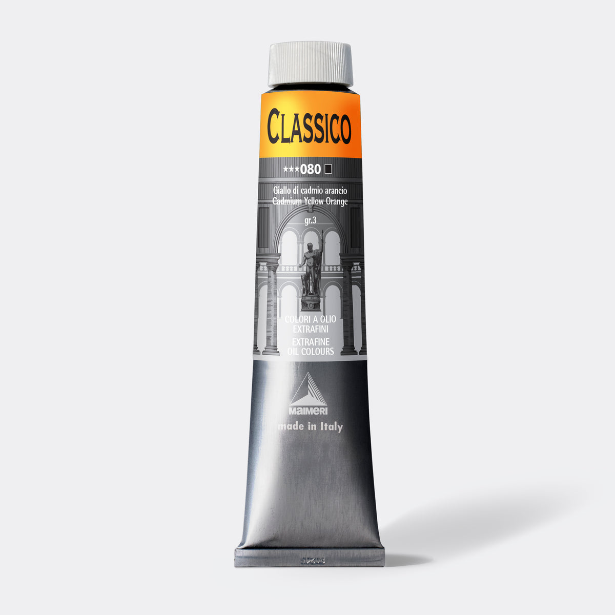 Jemná olejová barva Maimeri Classico 200 ml – Kadmium žlutooranžové