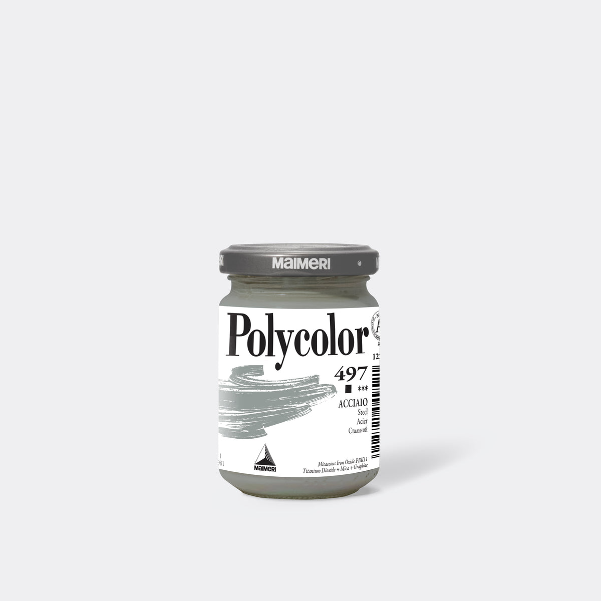 Akrylová barva MAIMERI Polycolor 140 ml – Ocelová