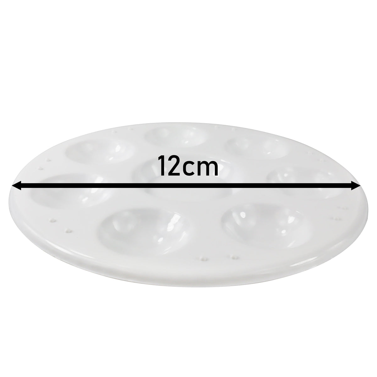 Maliřská paleta kulatá 12 cm | bílá Phoenix