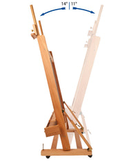 Malířský stojan ateliérový MABEF dvojitý pevný typ H