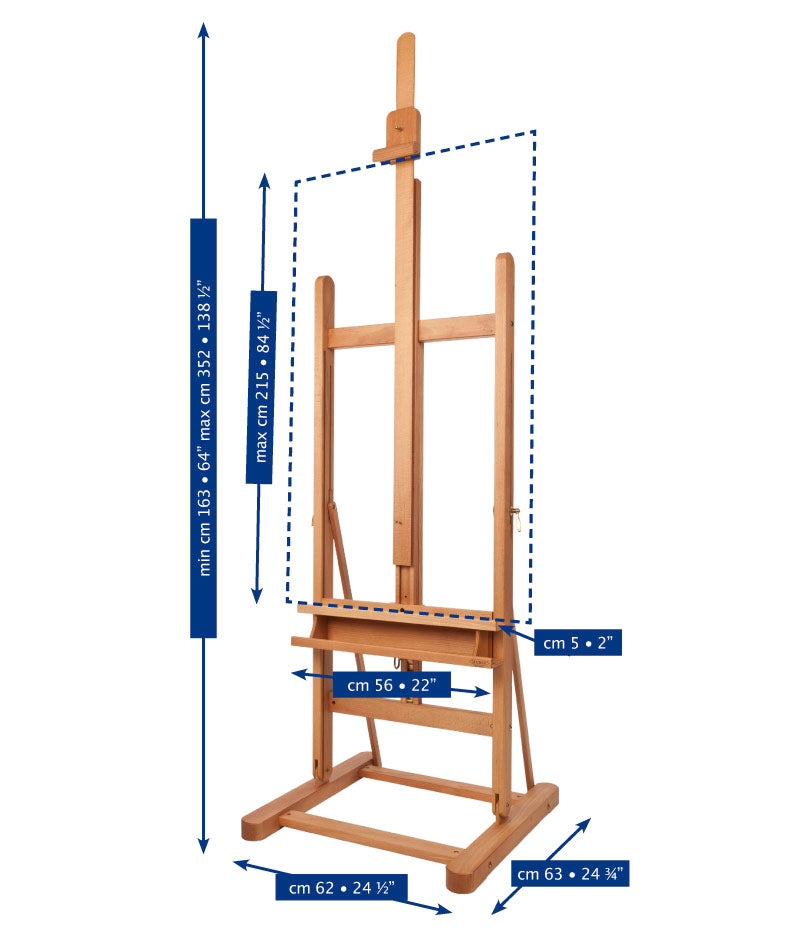 Malířský stojan ateliérový MABEF Workshop - bukové dřevo