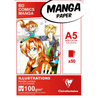 Manga Layout blok Clairefontaine 100 g/m² A5 – A3 - 50 listů