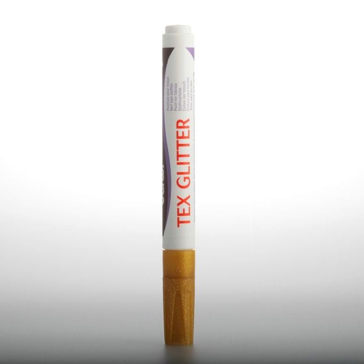 DARWI TEX fixy na textil glitrové 6ml – tmavě zelená