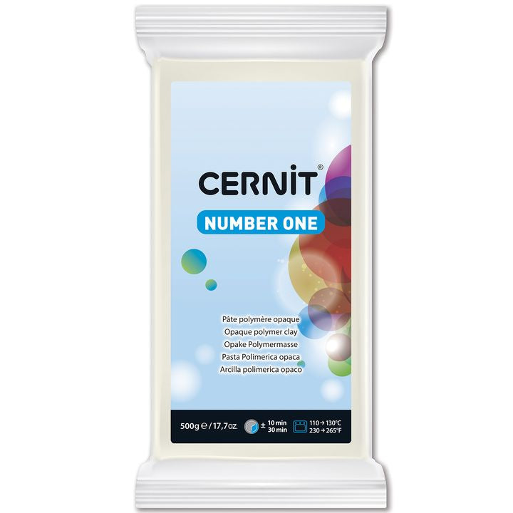 Polymerová hmota CERNIT NUMBER ONE 500 g – Bílá