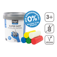 Modelovací hmota Creall Super soft 5 × 90 g v kelímku, mix barev