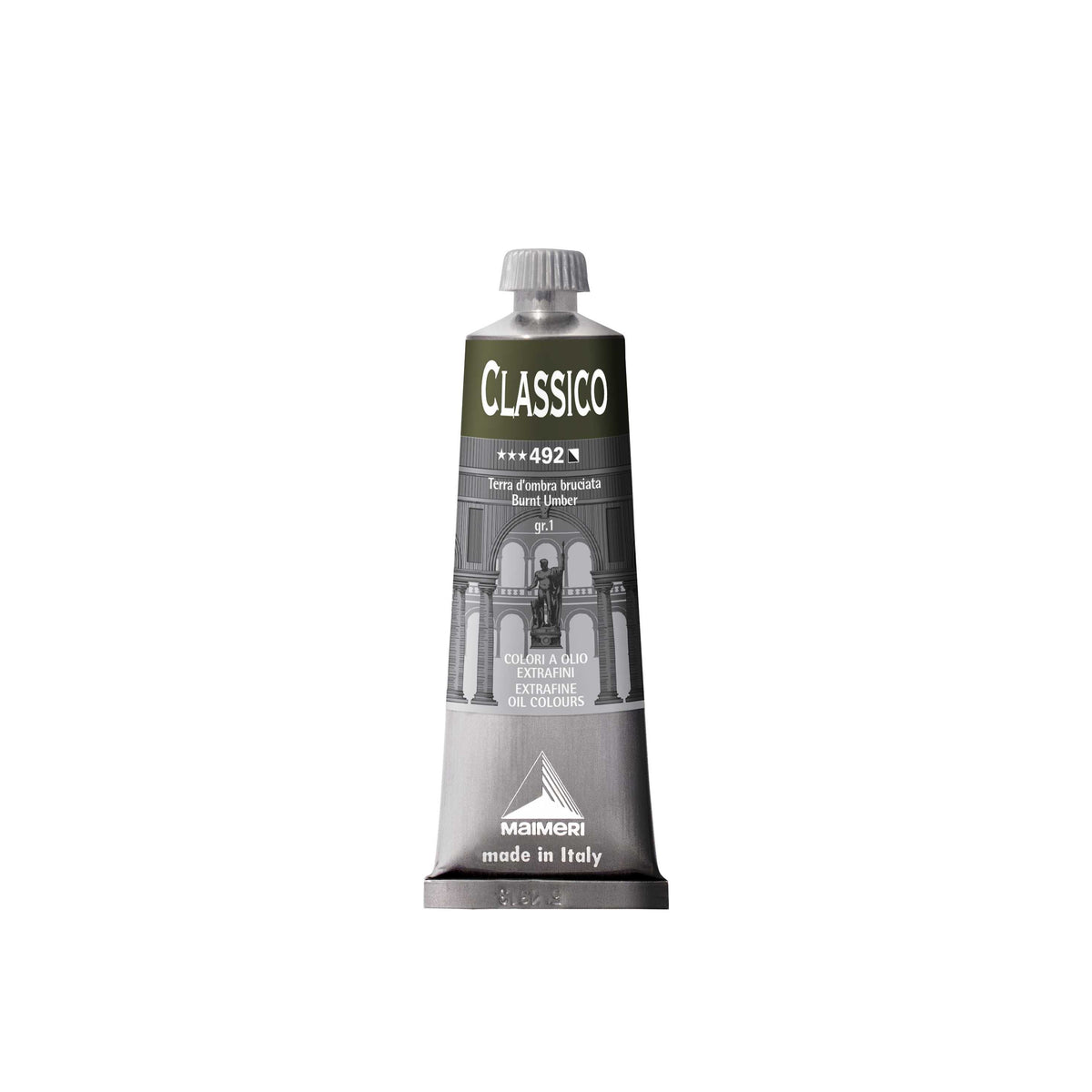 Olejová barva MAIMERI Classico - 60 ml | vyberte si odstín – Pálená umbra